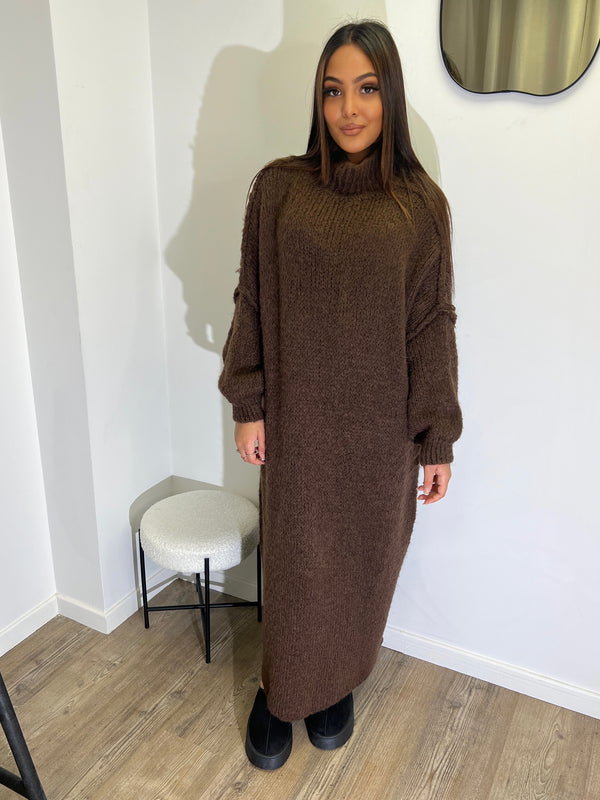 Robe pull oversize [ MARRON ]